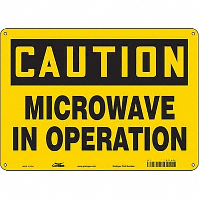 Safety Sign 10 inx14 in Aluminum