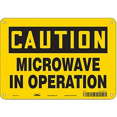 Safety Sign 7 in x 10 in Polyethylene