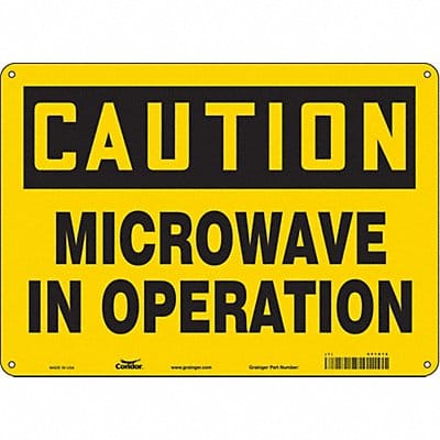 Safety Sign 10 inx14 in Polyethylene