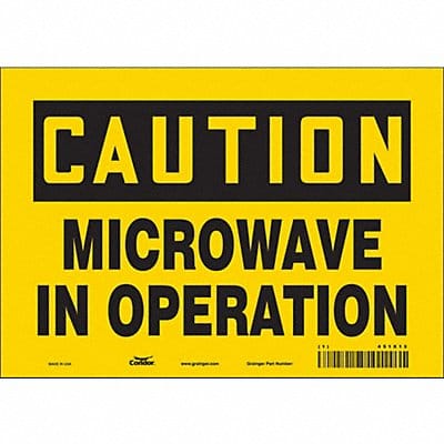 Safety Sign 7 in x 10 in Vinyl