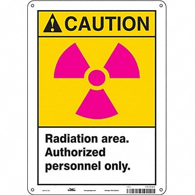 Safety Sign 14 in x 10 in Aluminum