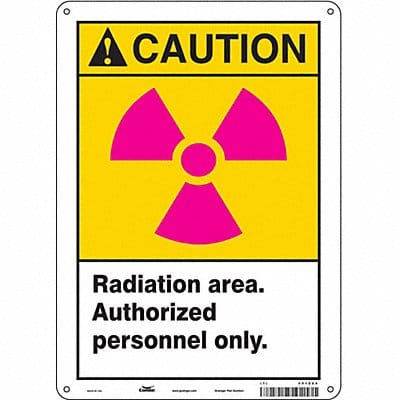 Safety Sign 14 in x 10 in Polyethylene