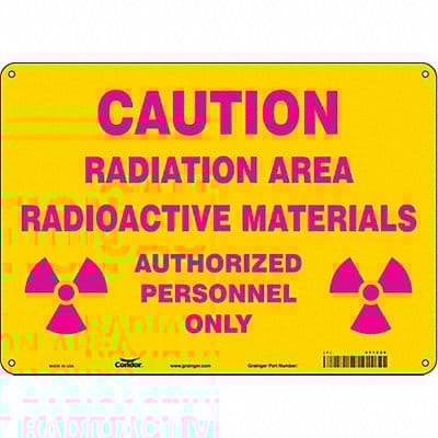 Safety Sign 10 inx14 in Aluminum