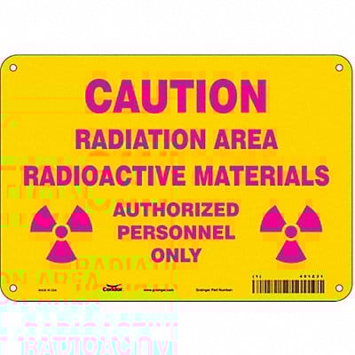 Safety Sign 7 inx10 in Polyethylene