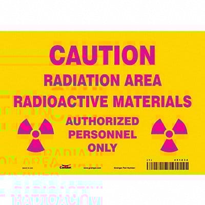 Safety Sign 7 inx10 in Vinyl