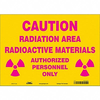 Safety Sign 10 inx14 in Vinyl