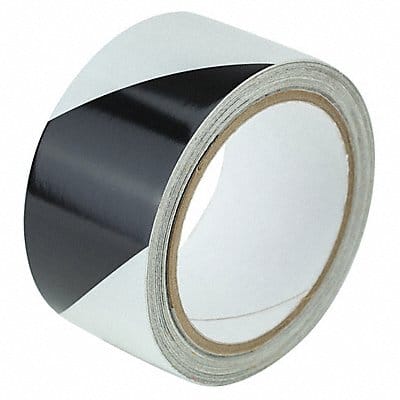 Floor Tape Black/White 2 inx30 ft Roll