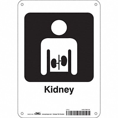Safety Sign 10 in x 7 in Aluminum
