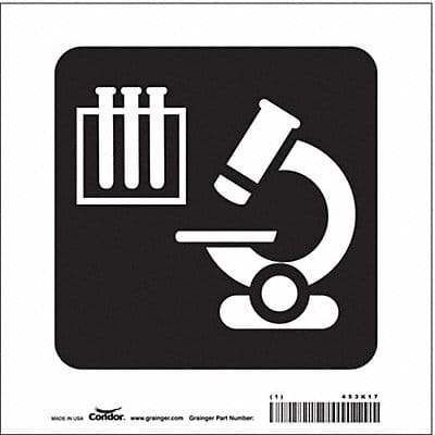 Safety Sign 8 in x 8 in Vinyl