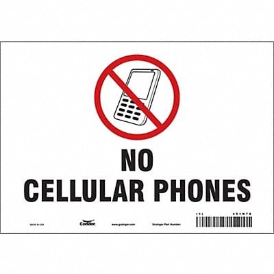 Safety Sign 7 in x 10 in Vinyl