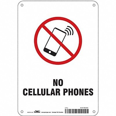 Safety Sign 10 in x 7 in Polyethylene