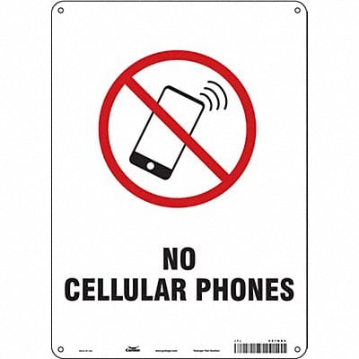 Safety Sign 14 in x 10 in Polyethylene