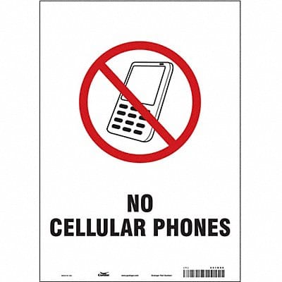 Safety Sign 14 in x 10 in Vinyl