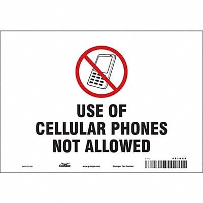 Safety Sign 7 in x 10 in Vinyl