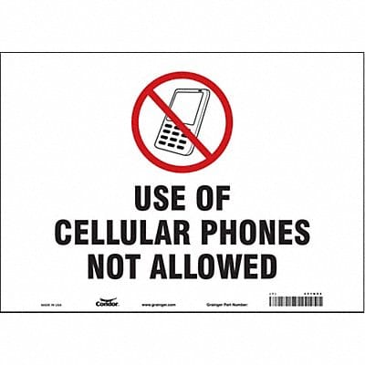 Safety Sign 10 in x 14 in Vinyl