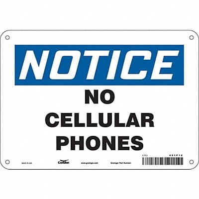 Safety Sign 7 in x 10 in Polyethylene