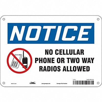 Safety Sign 7 in x 10 in Aluminum