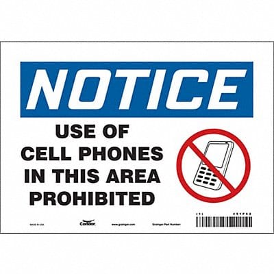 Safety Sign 7 in x 10 in Vinyl