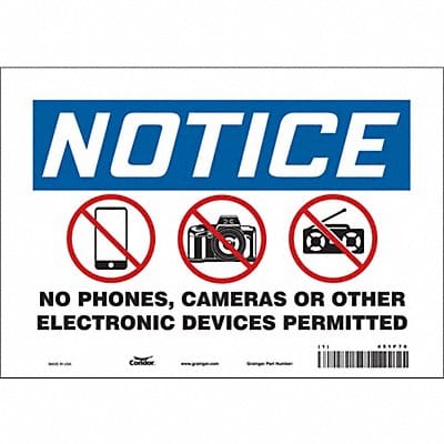Safety Sign 7 in x 10 in Vinyl