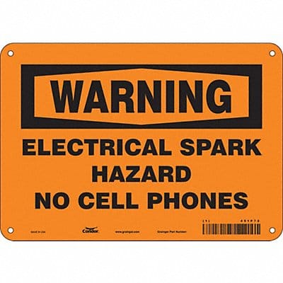 Safety Sign 7 in x 10 in Aluminum