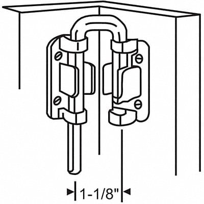 Security Latch 3-53/64 L x 19/32 H