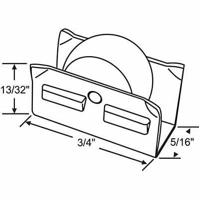 Roller Assembly Sliding Window 3/4 L