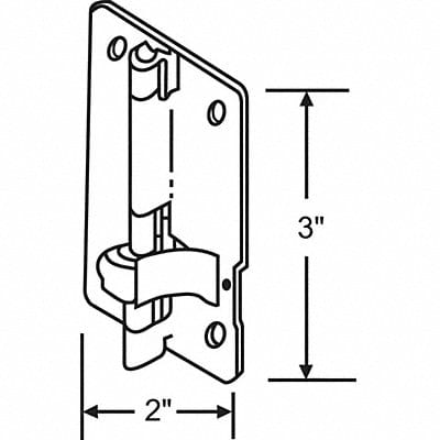 Door Hinge Steel 30.0 lb Load Cap.