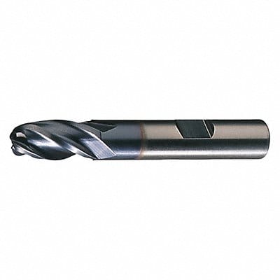 Ball End Mill Single End 1-1/4 HSS