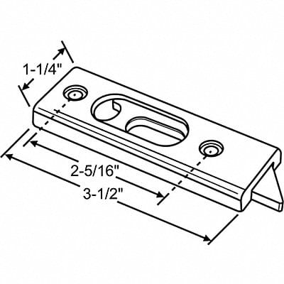 Tilt Slide Latch Tilt Window 3-1/2 L