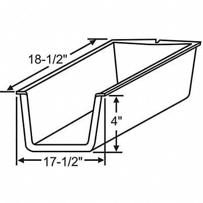 Drawer Insert 17-1/2 W x 18-1/2 D