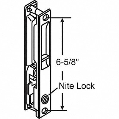 Door Handle 7-21/64 L x 1-1/8 H