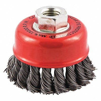 Cup Brush Wire 0.020 Dia Carbon Steel
