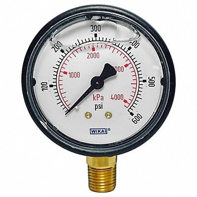 Pressure Gauge 2-1/2 Dial Size Bottom