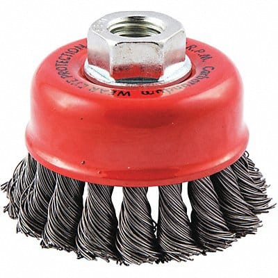 Cup Brush Wire 0.020 Dia Carbon Steel