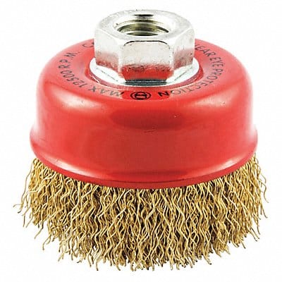 Cup Brush Wire 0.014 Dia Brass