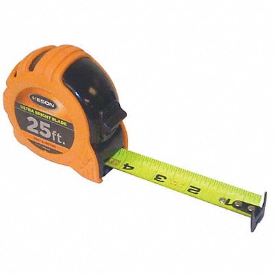 Tape Measure 25 ft 1/8 in Orange Color