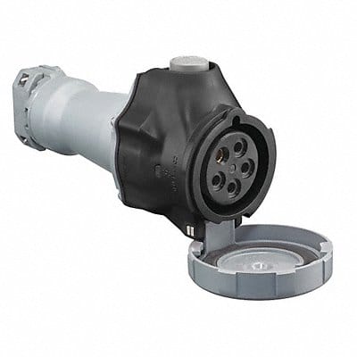 Pn Slv Connctr 30 A IEC Black 4Pl