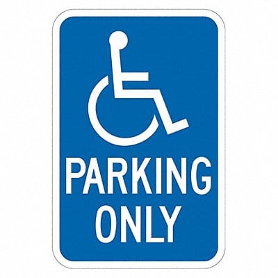 Handicap Parking CA Sign 18 x 12