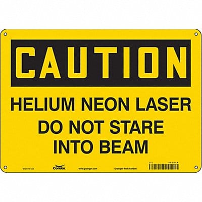 Safety Sign 10 in x 14 in Polyethylene