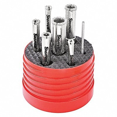 Diamond Tile Hole Saw Kit 7 Piece