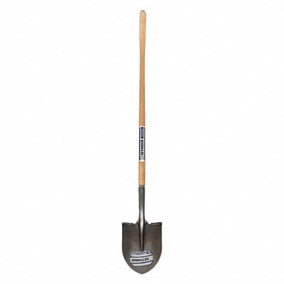 Round pt. Shovel 16 ga. 48 Wood Handle
