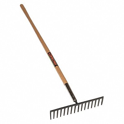 Steel Stone Rake 62 Wood Handle