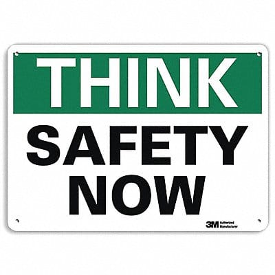 Safety Sign 10 in x 14 in Plastic