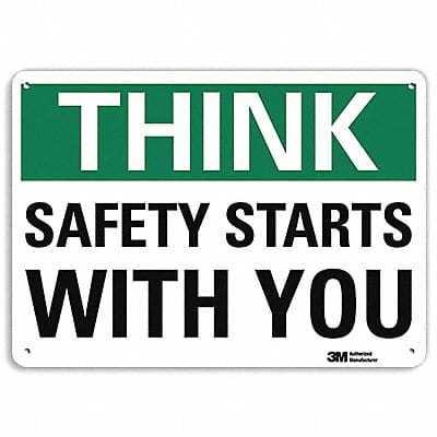 Safety Sign 10 inx14 in Plastic