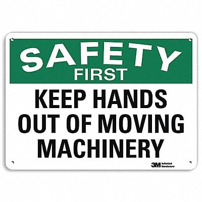 Safety Sign 10 inx14 in Plastic