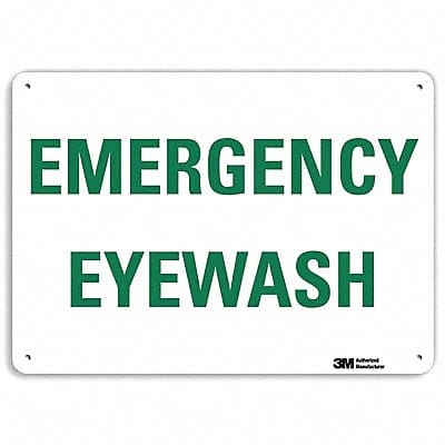 Eye Wash Sign 7 in x 10 in Plastic
