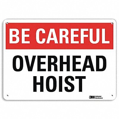 Caution Sign 10 in x 14 in Plastic