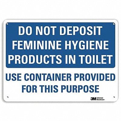 Notice Sign 10 in x 14 in Plastic