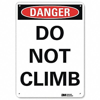 Danger Sign 10 inx7 in Plastic