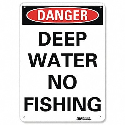 Danger Sign 10 in x 7 in Plastic
